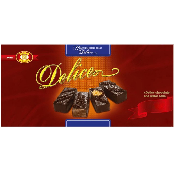 delis chocolate and wafer cake