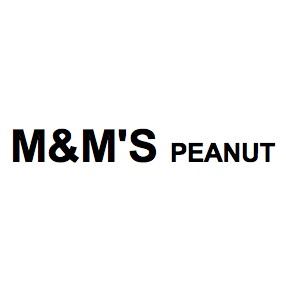 m&m`s peanut